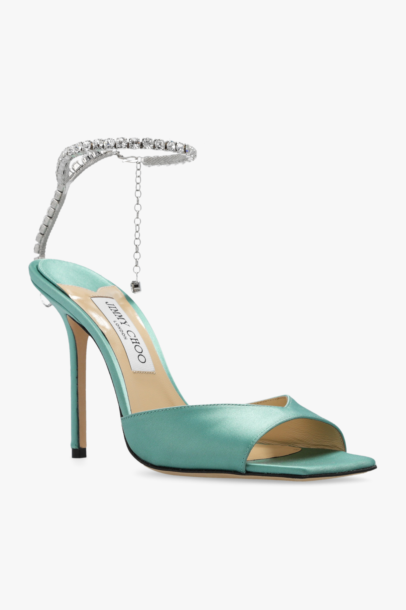 Green Saeda heeled sandals Jimmy Choo Vitkac Australia